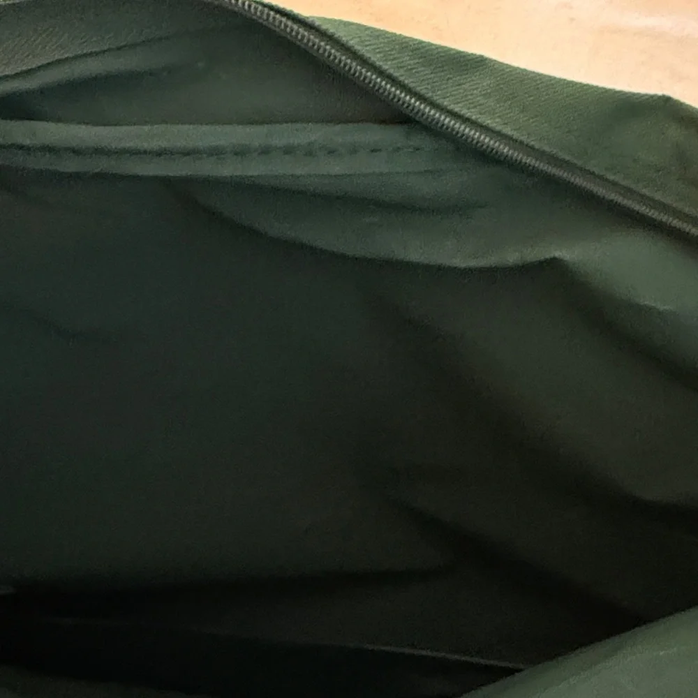 Ralph Lauren Forest Green and Chestnut Messenger Bag Clean Condition